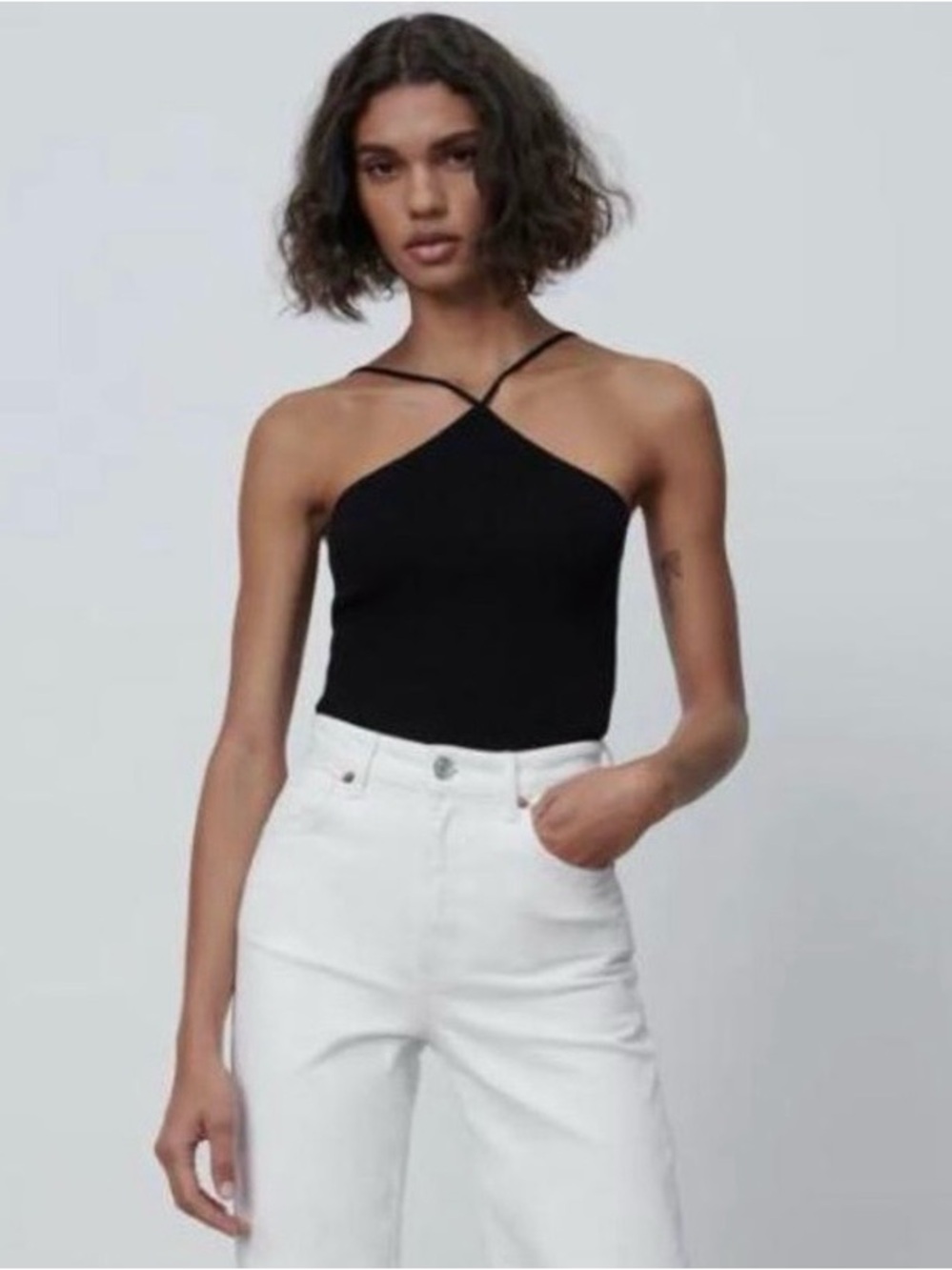 Zara NWT Ribbed Knit Tank